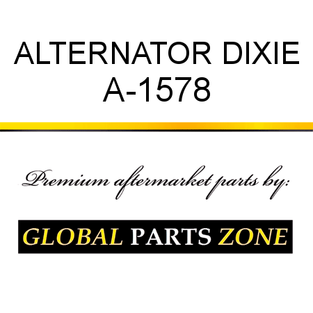 ALTERNATOR DIXIE A-1578