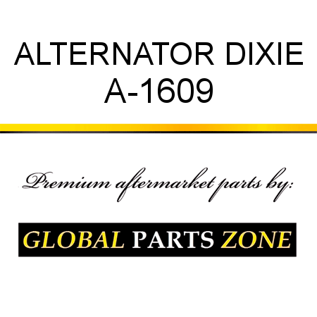 ALTERNATOR DIXIE A-1609