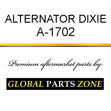 ALTERNATOR DIXIE A-1702