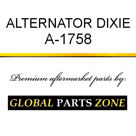 ALTERNATOR DIXIE A-1758