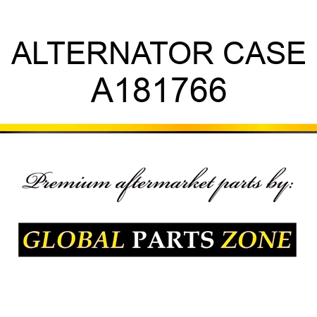 ALTERNATOR CASE A181766