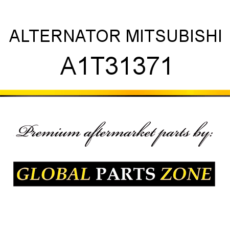 ALTERNATOR MITSUBISHI A1T31371