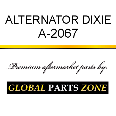 ALTERNATOR DIXIE A-2067