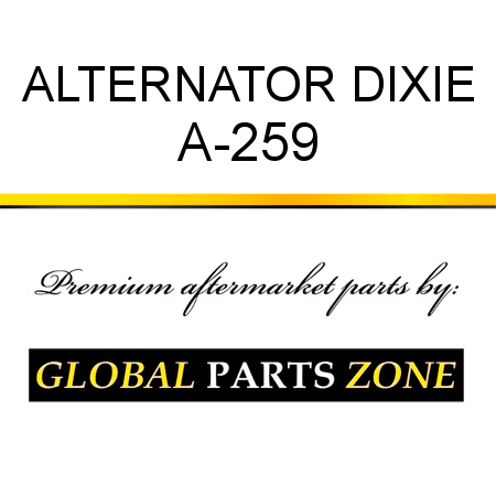 ALTERNATOR DIXIE A-259