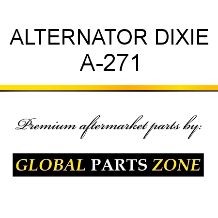 ALTERNATOR DIXIE A-271