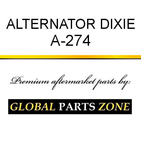 ALTERNATOR DIXIE A-274