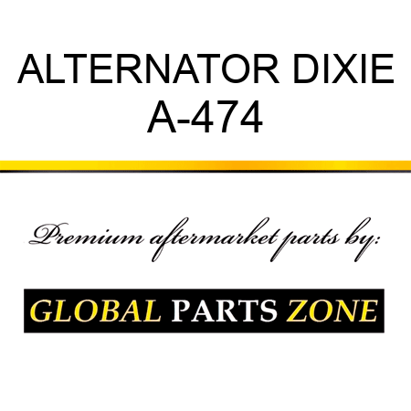 ALTERNATOR DIXIE A-474