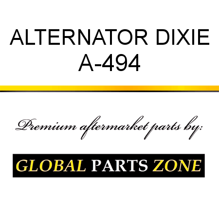 ALTERNATOR DIXIE A-494