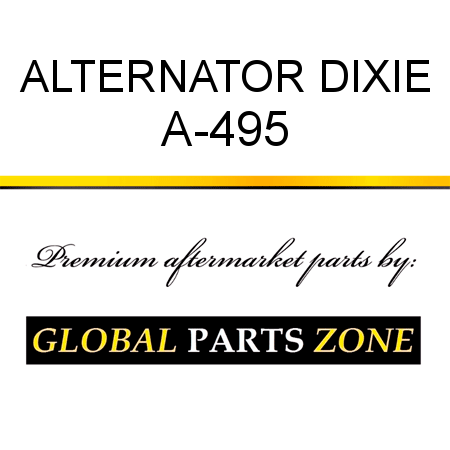 ALTERNATOR DIXIE A-495