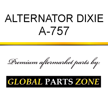 ALTERNATOR DIXIE A-757