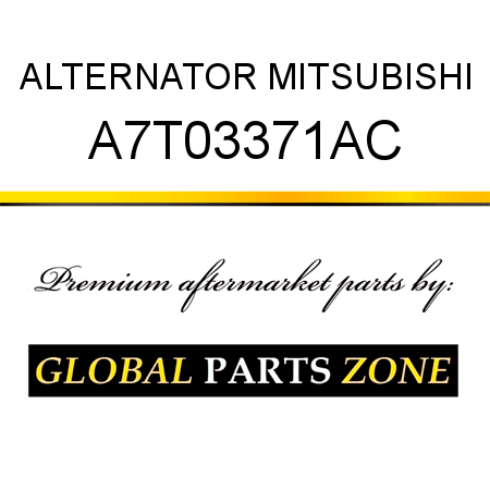 ALTERNATOR MITSUBISHI A7T03371AC