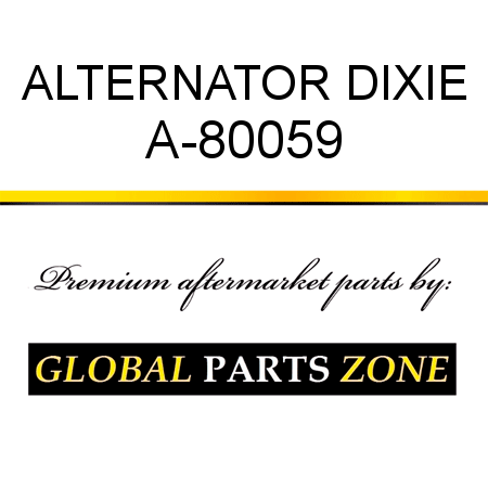 ALTERNATOR DIXIE A-80059
