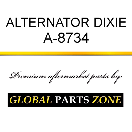 ALTERNATOR DIXIE A-8734