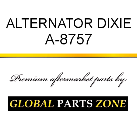 ALTERNATOR DIXIE A-8757