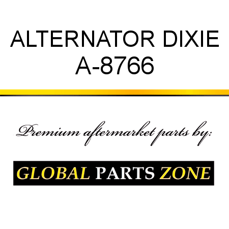 ALTERNATOR DIXIE A-8766