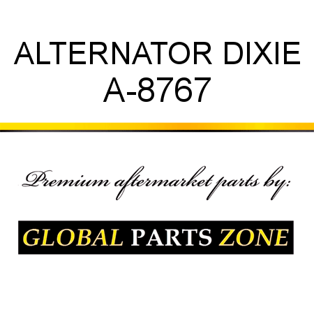ALTERNATOR DIXIE A-8767
