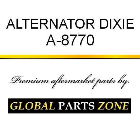 ALTERNATOR DIXIE A-8770