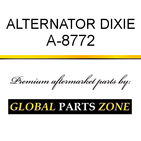 ALTERNATOR DIXIE A-8772
