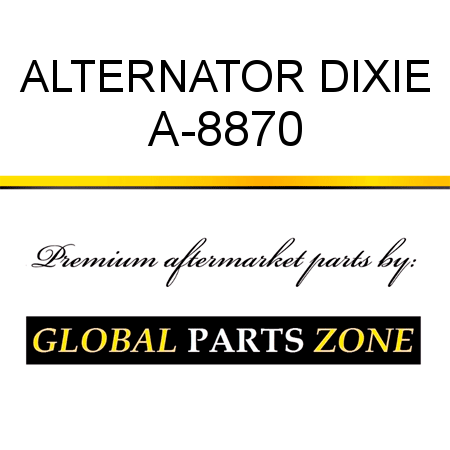 ALTERNATOR DIXIE A-8870