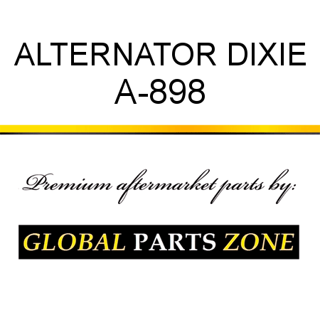 ALTERNATOR DIXIE A-898