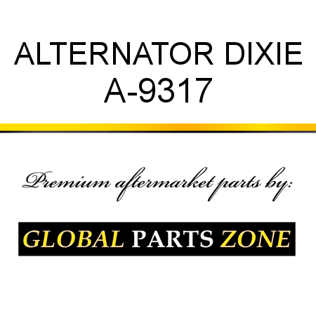 ALTERNATOR DIXIE A-9317