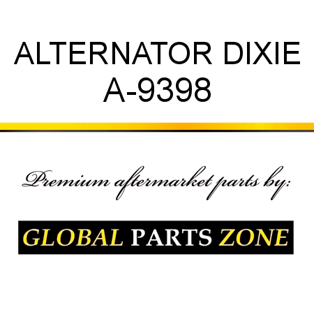 ALTERNATOR DIXIE A-9398