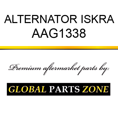 ALTERNATOR ISKRA AAG1338