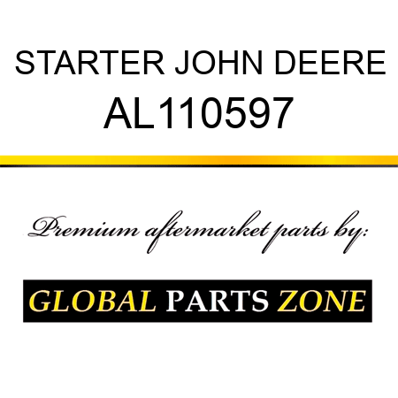 STARTER JOHN DEERE AL110597