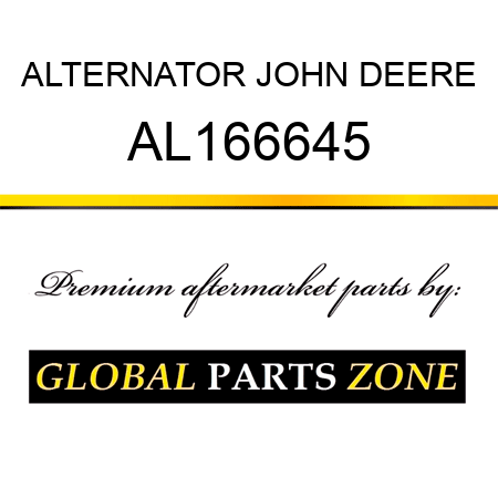 ALTERNATOR JOHN DEERE AL166645