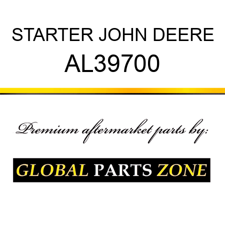 STARTER JOHN DEERE AL39700