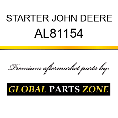 STARTER JOHN DEERE AL81154