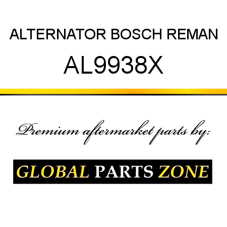 ALTERNATOR BOSCH REMAN AL9938X