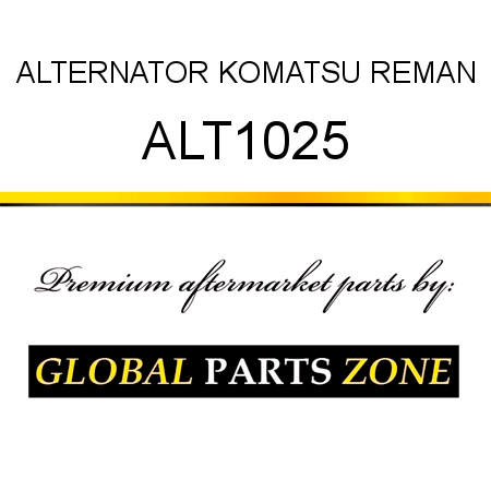 ALTERNATOR KOMATSU REMAN ALT1025