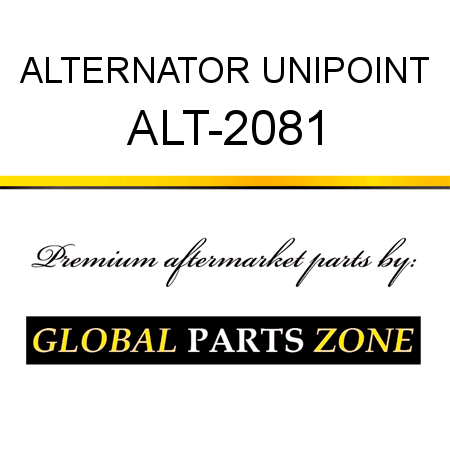 ALTERNATOR UNIPOINT ALT-2081