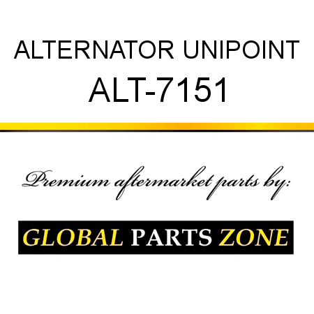 ALTERNATOR UNIPOINT ALT-7151