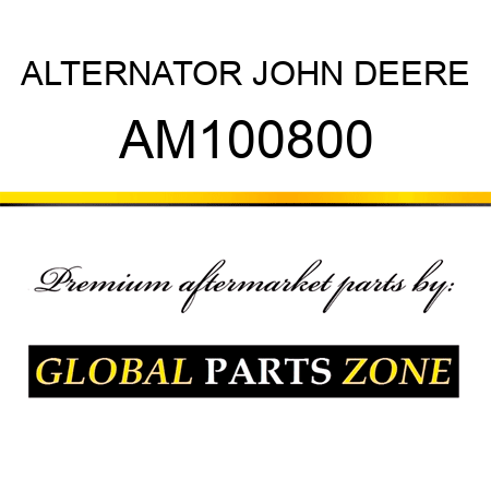 ALTERNATOR JOHN DEERE AM100800