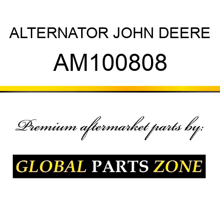 ALTERNATOR JOHN DEERE AM100808