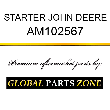 STARTER JOHN DEERE AM102567