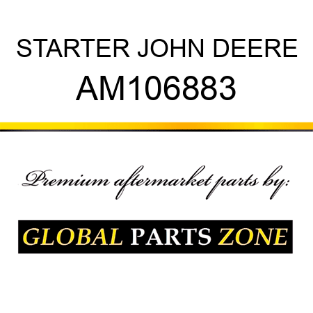 STARTER JOHN DEERE AM106883