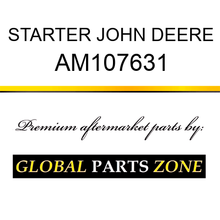 STARTER JOHN DEERE AM107631