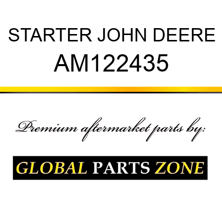 STARTER JOHN DEERE AM122435