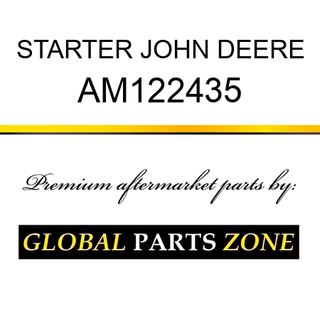 STARTER JOHN DEERE AM122435