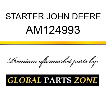 STARTER JOHN DEERE AM124993