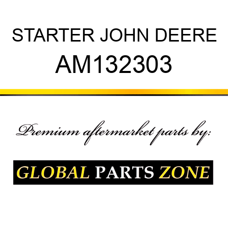 STARTER JOHN DEERE AM132303