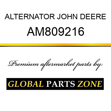 ALTERNATOR JOHN DEERE AM809216