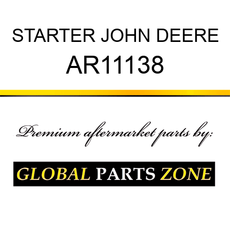 STARTER JOHN DEERE AR11138