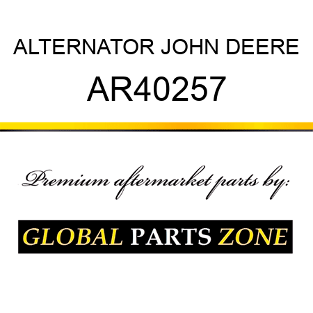 ALTERNATOR JOHN DEERE AR40257