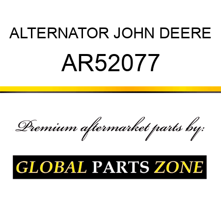 ALTERNATOR JOHN DEERE AR52077