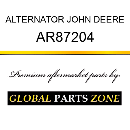 ALTERNATOR JOHN DEERE AR87204