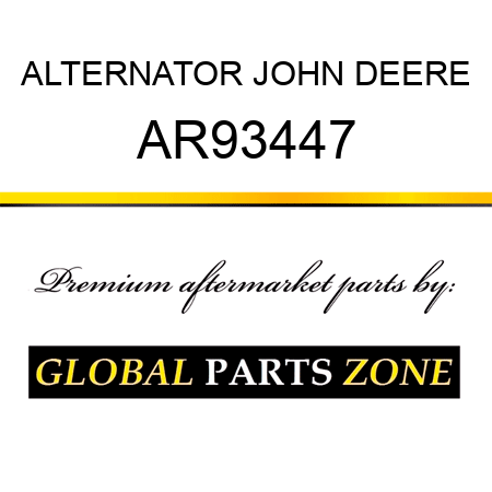 ALTERNATOR JOHN DEERE AR93447